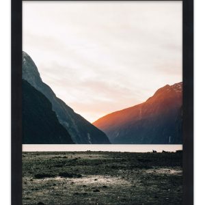12x10 Frame Black Picture Frame - Complete Modern Photo Frame Includes UV Acrylic Shatter Guard Front, Acid Free